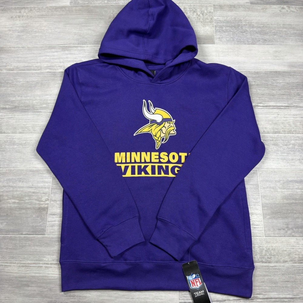 Minnesota Vikings NFL Apparel Youth Large (14/16) Back to Basics Purple Hoodie